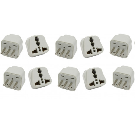 10 Electric plug adapter italy europe 10a 250v to travel jr international - 4