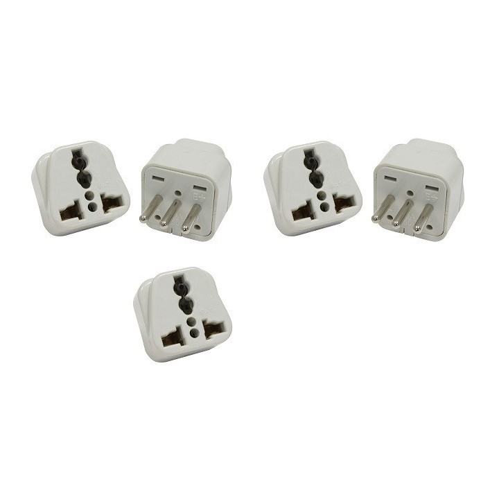 5 Elektro-stecker-adapter italien europa 10a 250v zu reisen jr international - 4