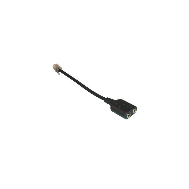 100 X Adaptador casco telefonico telefono microfono micro casco msn yahoo skype voip adaptador convertidor jr international - 1