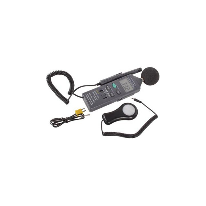 VERMIETUNG 5 in 1 Umgebung Meter Belichtungsmesser Dezibelmessgerät Thermometer Hygrometer Anemometer velleman - 5