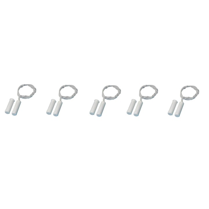 Lot von 5 Einbaukontakt magnetischer nc kontakt weiß magnetkontakt alarmkontakt zubehor fur alarmananlage alarmkontakte einbau m