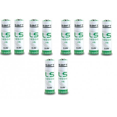 Saft Pile Lithium Saft 3.6V  AA R6  LS14500 50.2 x 14.3mm 