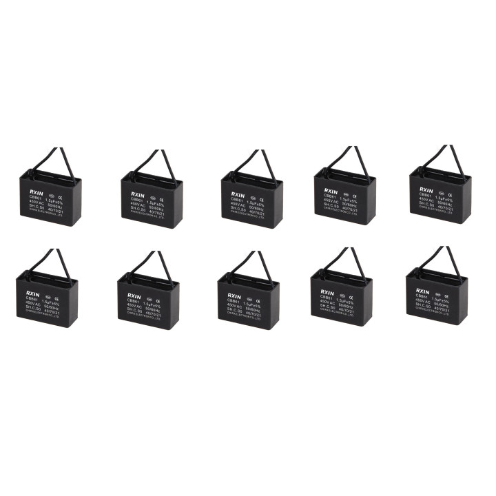 10 condensatore CBB61 450V 1.5UF condensatori di capacità di scarico ventilatore condensatore 2uF yoins - 2