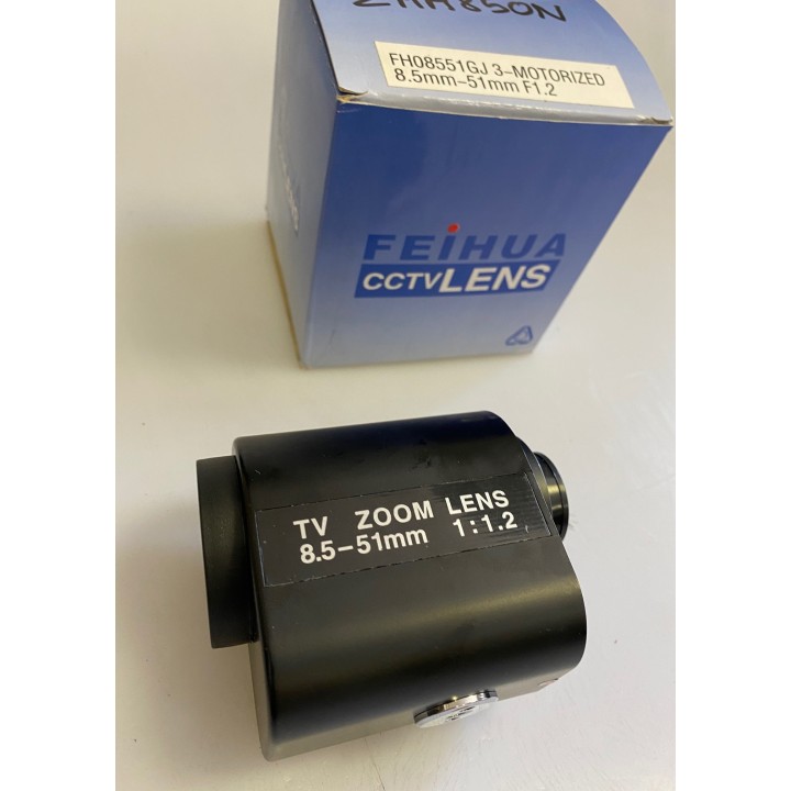 Zoom motorised zoom  fh08551gj 3 1 2'' 8.5 51mm 7.1° 41° f1.6 motorized zoom (control by camera) video surveillance jr internati