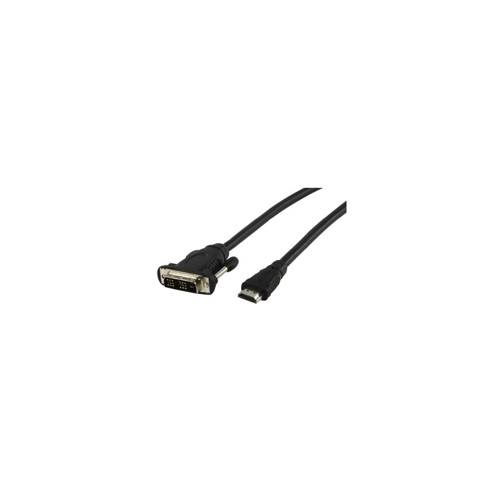 Cable hdmi dvi macho 19 pins lector dvd home cinema tv lcd plasma television 2,5 m nedis cable 551 2 konig - 1