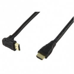 Valueline high speed hdm® kabel mit 1x 90° winkelstecker konig - 1