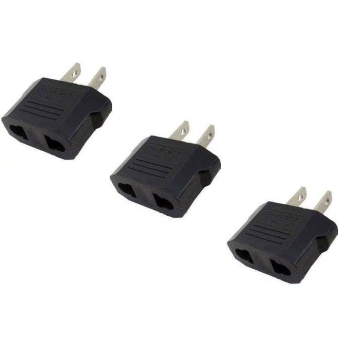 3 travel adapter plug us industry canada francia euro-convertitore / giappone americano usa usa jr international - 2