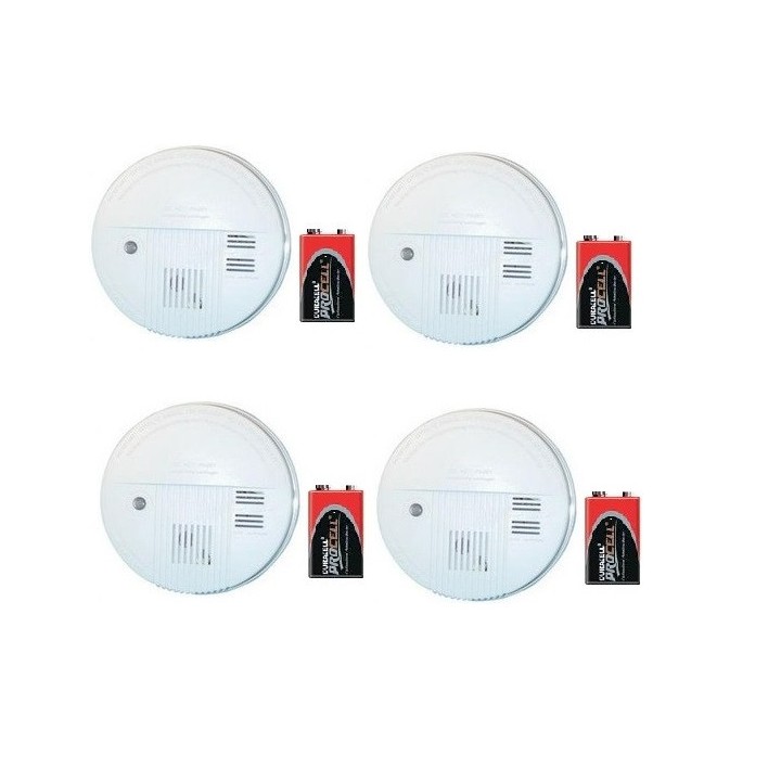 4 detector stand alone smoke detector buzzer, 9vdc autonomous smoke detectors fire alarm detection autonomous smoke detection sy