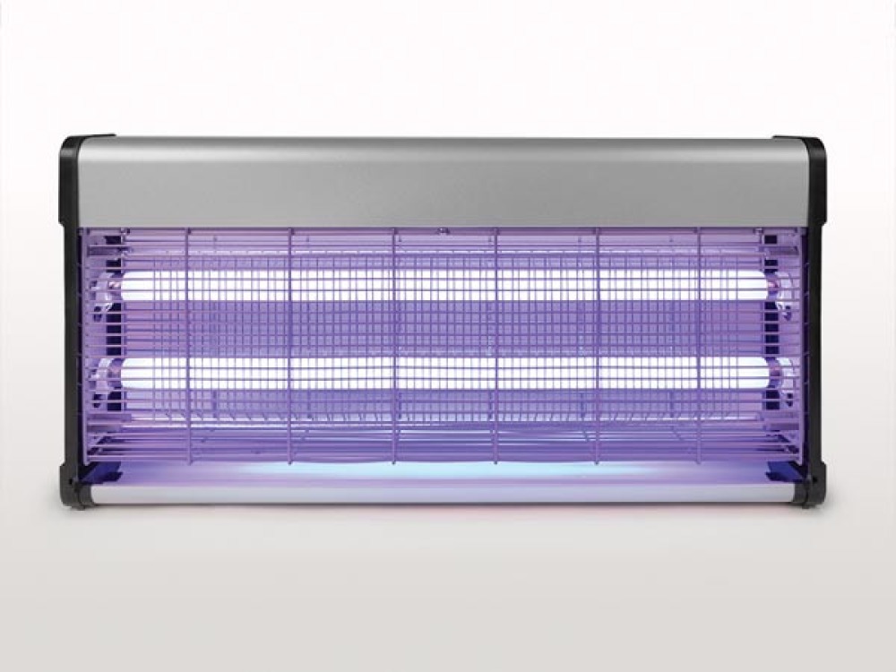 Lampada assassino insetto elettrico 2 x 20w  40w visualizzazione 220v zanzara distruttore congelatori volano gik16 perel - 1