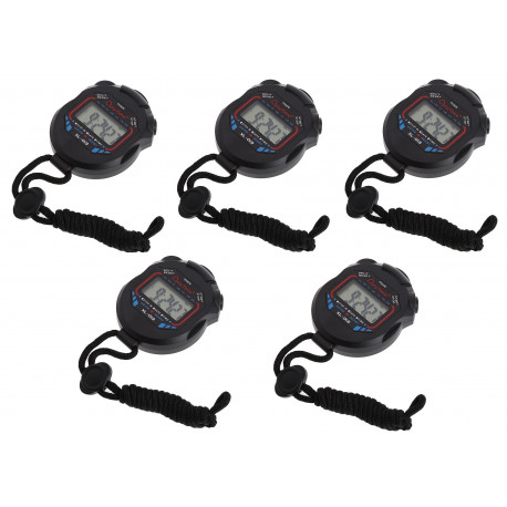 Electric Handheld Digital Sport Stopwatch LCD Chronograph Counter Timer Alarm US 