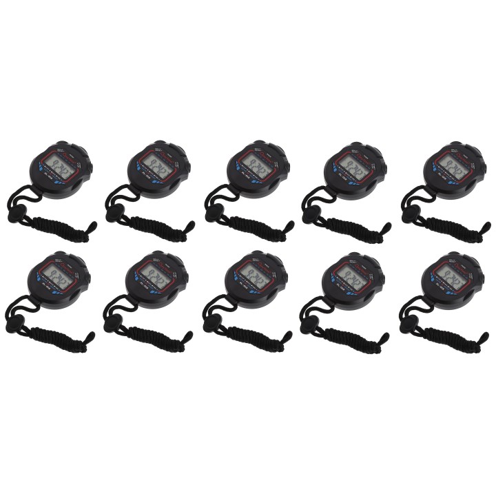 Sport Cronometro Professionale Palmare Impermeabile LCD Digitale Cronometro Timer Cronografo Contatore Sport Allarme
