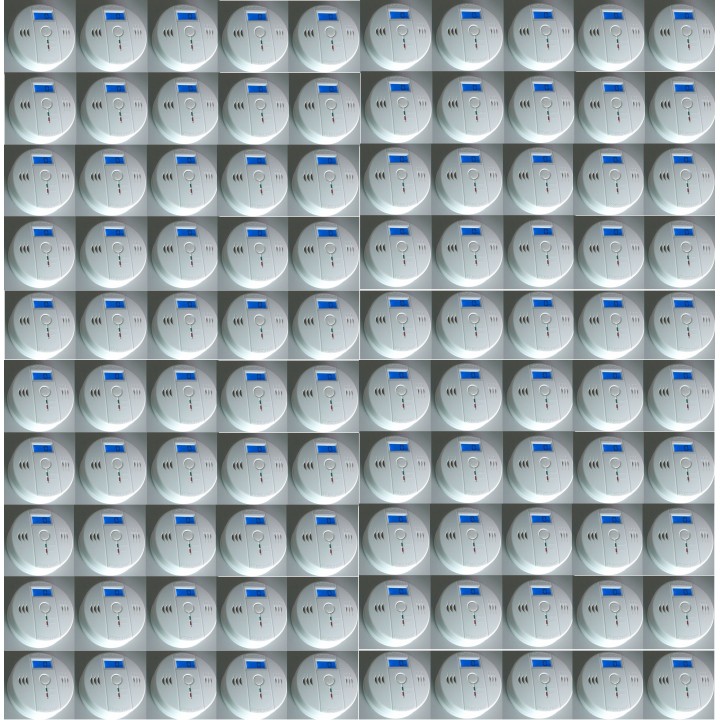 PACK OF 100 Autonomous sensor carbon monoxide detector co 9v en50291 type b odorless gas detection alarm buzzer jr international