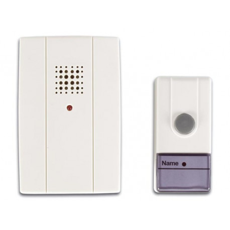 Portable wireless doorbell 60m 433.92mhz 16 different tonalities edb velleman perel velleman - 1