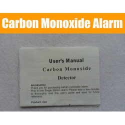 500 Detector de monóxido de carbono co 9v en50291 tipo b timbre de alarma de detección de gas inodoro autónoma alibaba - 10