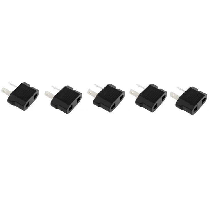 5 pcs adaptador de enchufe viaje plug power zona del euro australia china viajes asia argentina new zeland jr international - 2