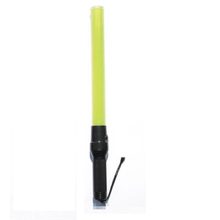 Baton luce GM torcia ricaricabile giallo segnalazione polizia stradale aereo aeroplano eclats antivols - 4