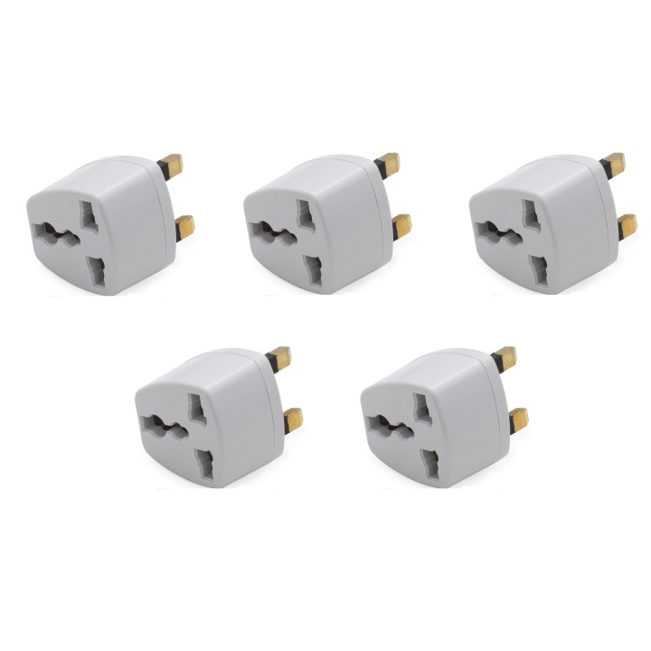 5 X Reiseadapter stromversorgungsadapter adapter englischer stecker euro stecker elektrischer adapter lle929 elektrischer adapte