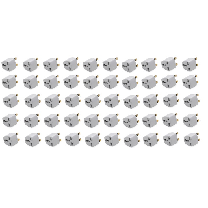 50 x Reiseadapter stromversorgungsadapter adapter englischer stecker euro stecker elektrischer adapter lle929 elektrischer adapt