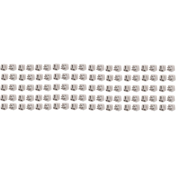 50 Reiseadapter stromversorgungsadapter 6a usa stecker + erdkontakt euro buchse elektrischer adapter elektronik jr international