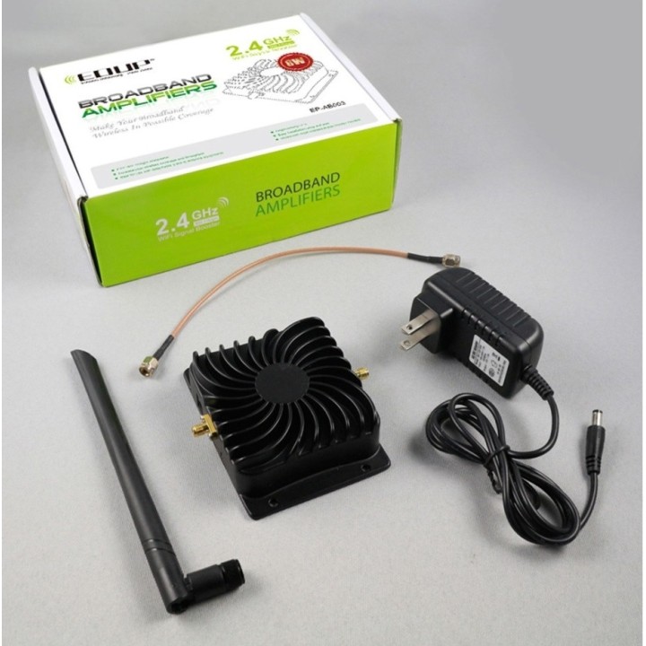 Amplificateur 2.4G Antenne 8W WiFi EP-AB003 Large Bande à Faible Bruit pour routeur sans Fil(EU)