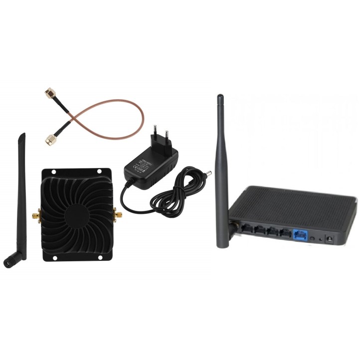 Amplificateur 2.4G Antenne 8W WiFi EP-AB003 Large Bande à Faible Bruit pour routeur sans Fil(EU)