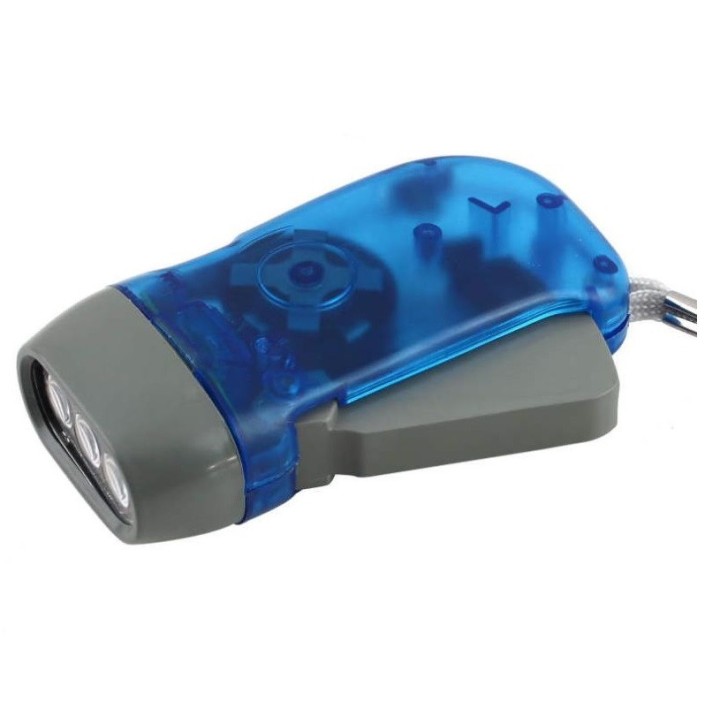 50 X Dynamo torch light lighting free 3 led economic renewable energy lag006.5107 jr international - 1