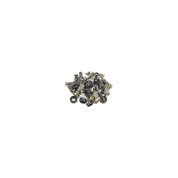 Insieme m5 (dado + bullone 13 x 13mm) 24 pz anello in pvc nero e vite vdsnut velleman - 1