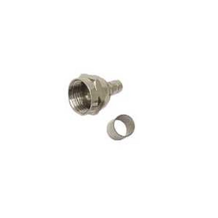 8mm f Crimpstecker für Koaxial jr  international - 1