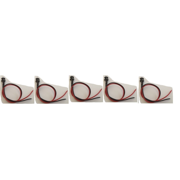 5 12v red flashing led alarm indicator light blinking del led 12vdc diode wire jr  international - 3