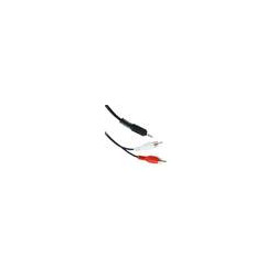 5 m di cavo video audio jack da 3,5 mm stereo maschio a 2 rca maschio könig- 458/5 konig - 2