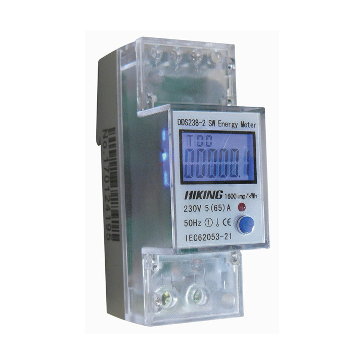 Kwh meter einphasigen 80a hutschiene 2 module emdin02 velleman - 1