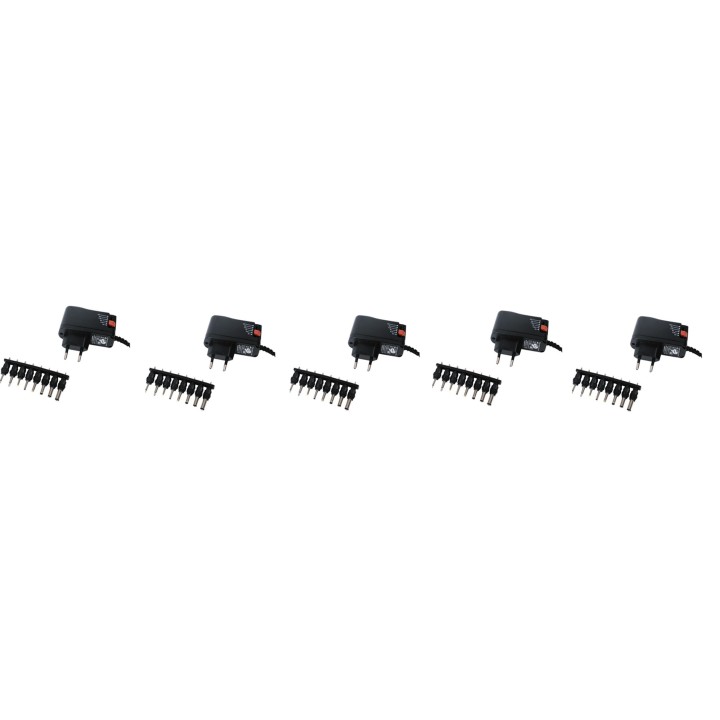 5 Compact switching power supply 10w with selectable output 3 to 12vdc jr international - 1