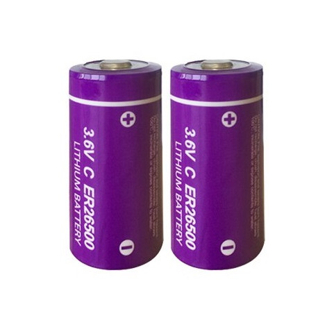 2 x ER26500 batería de litio de 9000mAh 3.6V 9000mAh c lisoci2 9Ah 26.500 ls26500 r14 lsa8500 sl770 lsh14 ls 26500 jr internatio