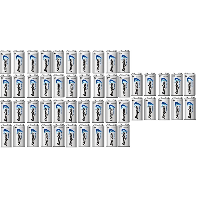 50 Pila 9vcc litio energizer l522 750mah em9v energizer - 1