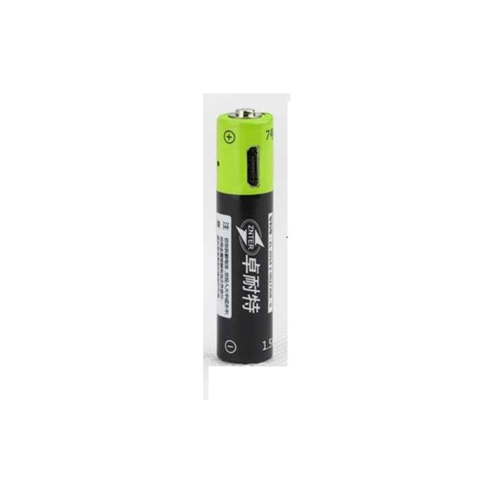 1 batteria ricaricabile ai polimeri di litio 400mAh batteria 1.5 v aaa lr03 Znter micro usb li-polymer eclats antivols - 3