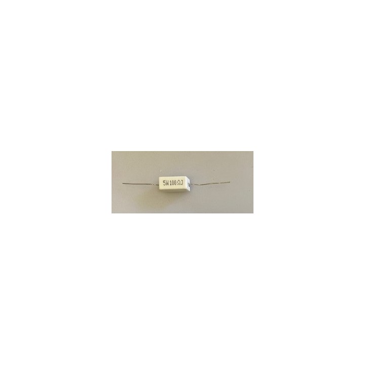 Resistencia 100 ohm 5w bobinados endurecido jr  international - 2