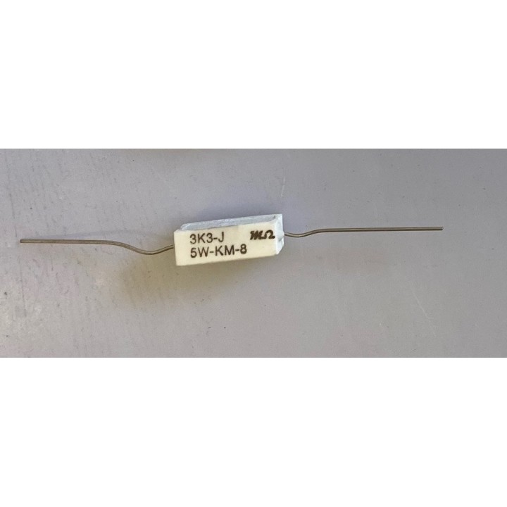 Resistenza 3.3 ohm 5w avvolto cementata jr  international - 1