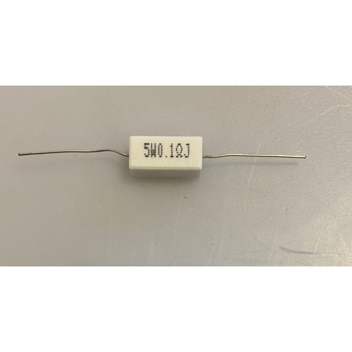 Resistance bobinée cémentée 5w 0.1 ohms rebc5wor1