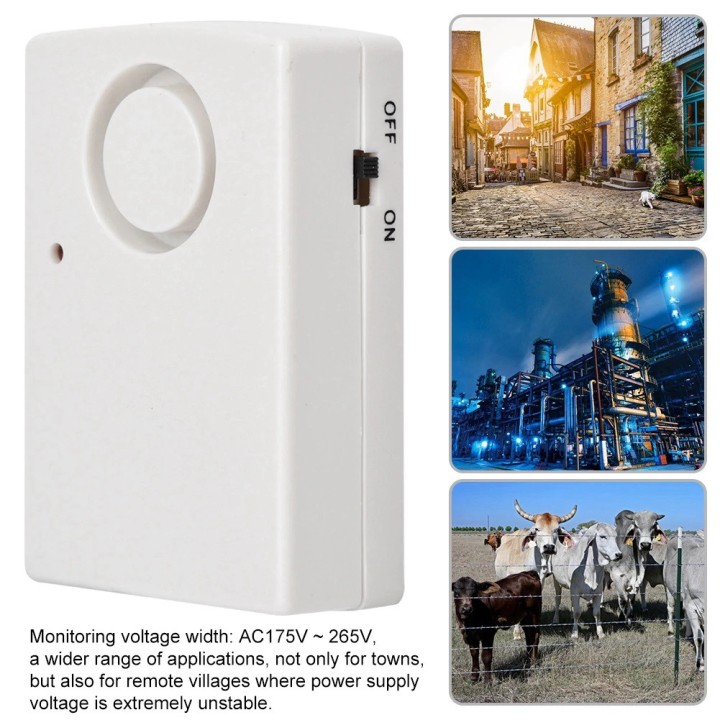 Defaut secteur surveillance presence 220v sirene alarme 115db congelateur chambre froide 175V ~ 265V