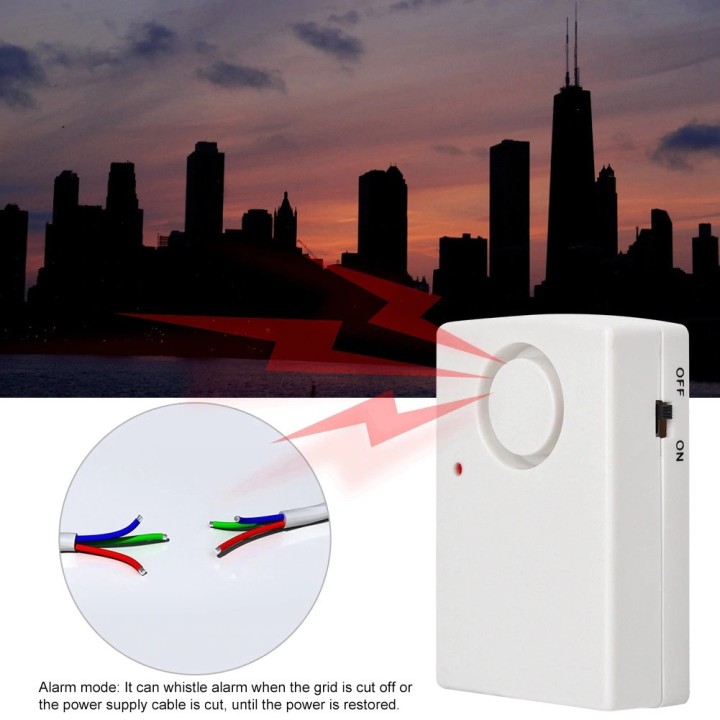 Defaut secteur surveillance presence 220v sirene alarme 115db congelateur chambre froide 175V ~ 265V
