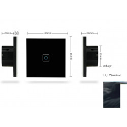 Luxus-Wand-Berührungssensorschalter, 220-V-LED-Lichtschalter nach EU-Standard