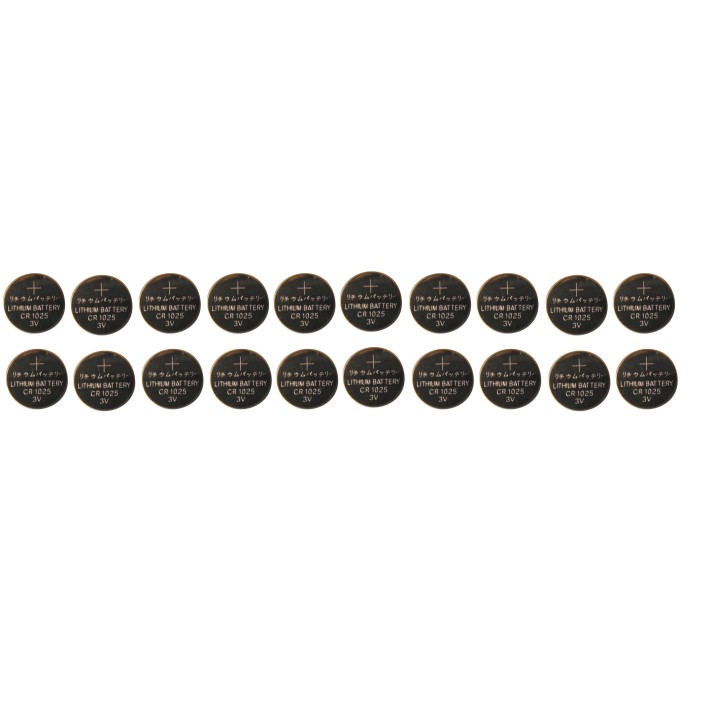 Pack 20 pila al litio 3v cr1025 alimentazione pile batterie alimentazione pile batterie jr international - 1