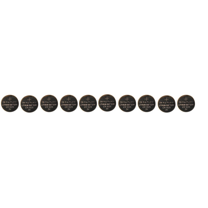 Pack 10 pila al litio 3v cr1025 alimentazione pile batterie alimentazione pile batterie jr international - 1