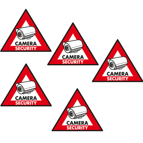 Deterrent label 5 stück panel aufkleber trocken st cs kamera sicherheit überwachung schutz konig - 2