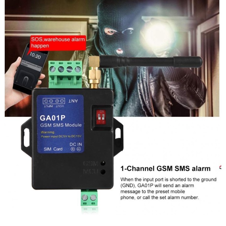 Default secteur 5v 12v 15v GA01P GSM Alerte de panne de courant à distance par SMS