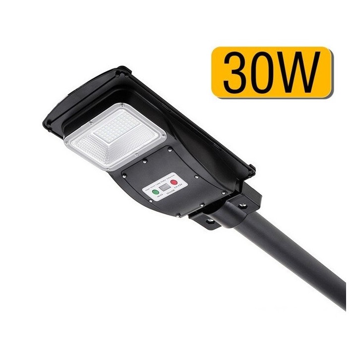 LED Street Light 30W Solar Radar PIR Motion Sensor Wall Lamp+Remote