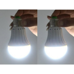 2 X Wiederaufladbare led-notlicht-beleuchtung 7w e27 led birne lampe für zu hause 2835 smd led batterie lighs bombillas ce rohs 