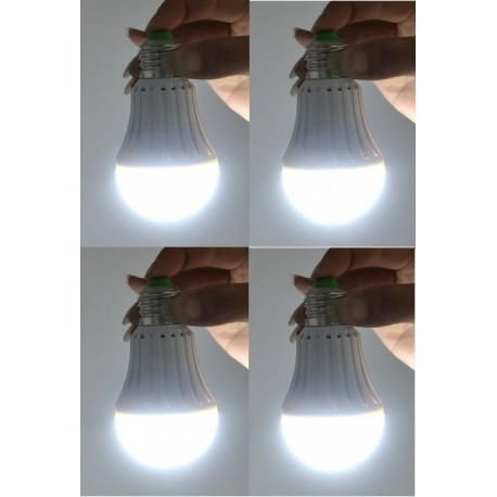 4 X Rechargeable led emergency light lighting 7w e27 led bulb lamp for home 2835 smd battery lighs led bombillas ce rohs jr inte