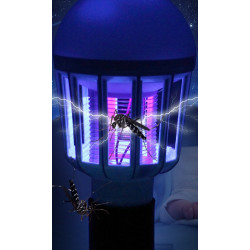 Lampada di assassino della zanzara 220V 240V E27 LED 9W 2 in 1 Luce di palla LED Anti repellente Bug Zapper Insect Killer LED UV