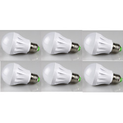 6 X LED lampadina di illuminazione della lampada 220v e27 9w 60w 70w 80w per sostituire jr international - 1